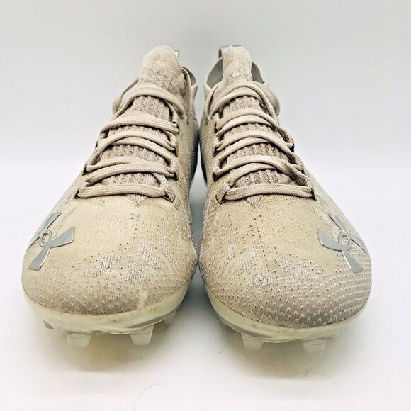 Under Armour Spotlight Lux MC Football Cleats Men's 9.5 White Silver 3022654-100 - Picture 2 of 12